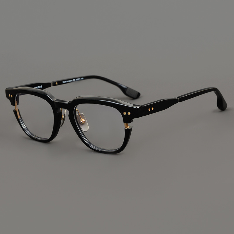 Lunettes carrées en acétate faites à la main pour hommes et femmes, montures de lunettes rétro, lunettes de créateurs, lunettes de mode Leader, qualité supérieure