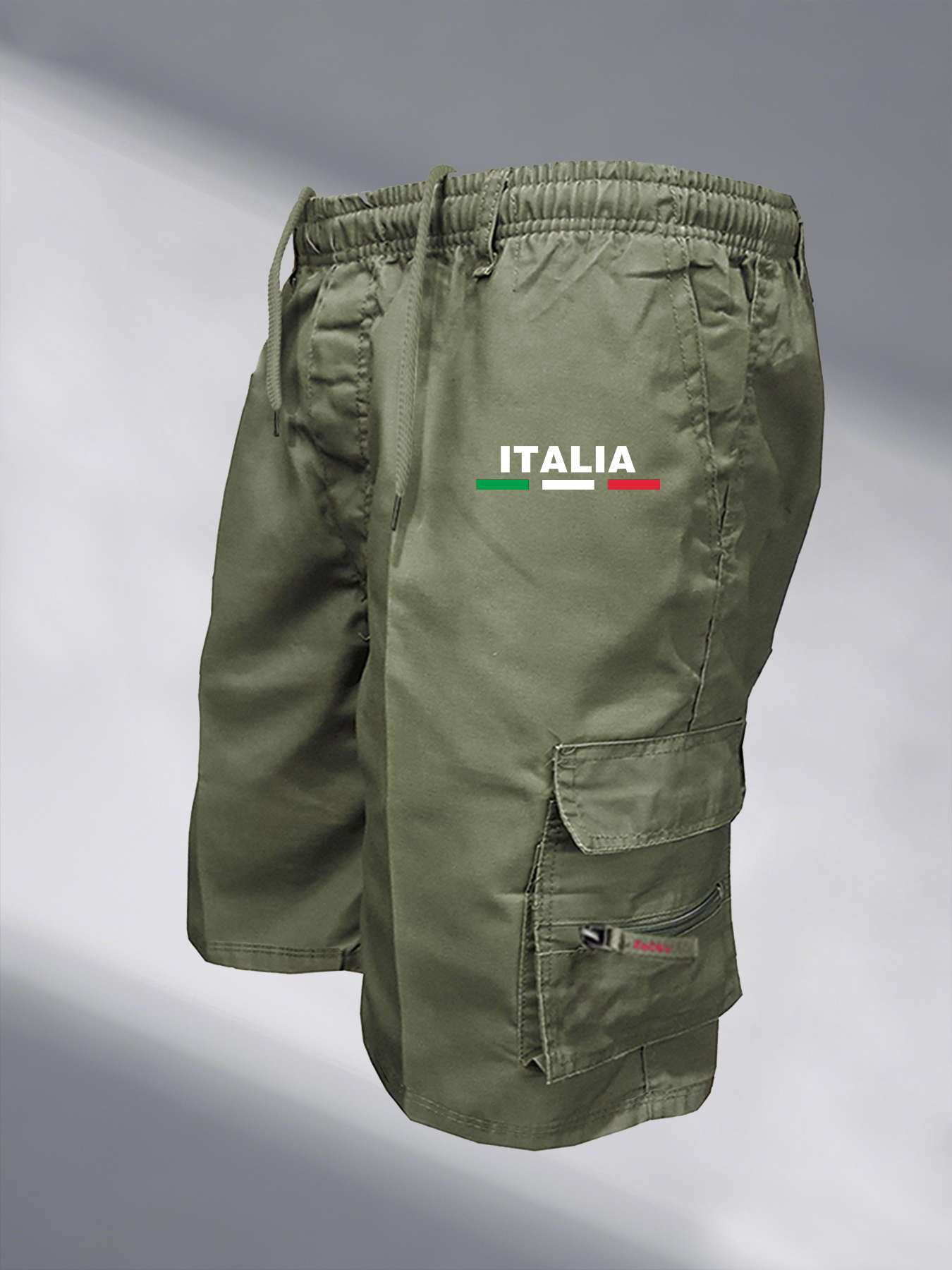 Short tactique pour hommes, Cargo décontracté, longueur aux genoux, multi-poches, taille élastique, salopette de travail et de randonnée, pantalon court, été