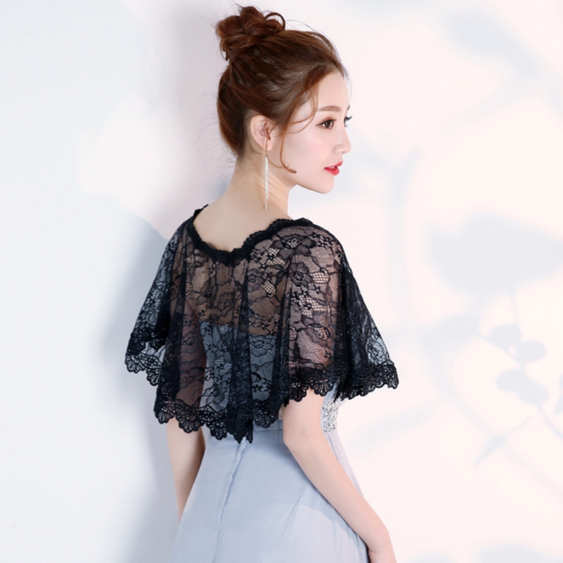 Ponchos en maille de dentelle évidée pour femmes, capes de plage, pull, châle, crochet, fleur, élégant, mince, été