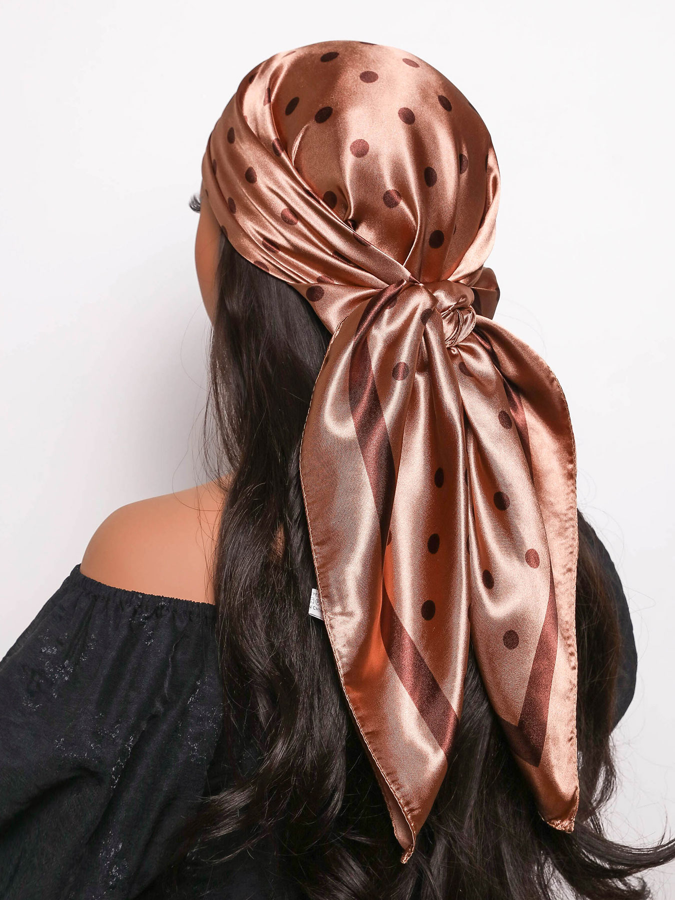 Foulard de tête de printemps pour femmes, Foulard carré en soie 90x90cm, Bandana en Satin, Foulard doux, Hijab, Foulards pour cheveux pour dames