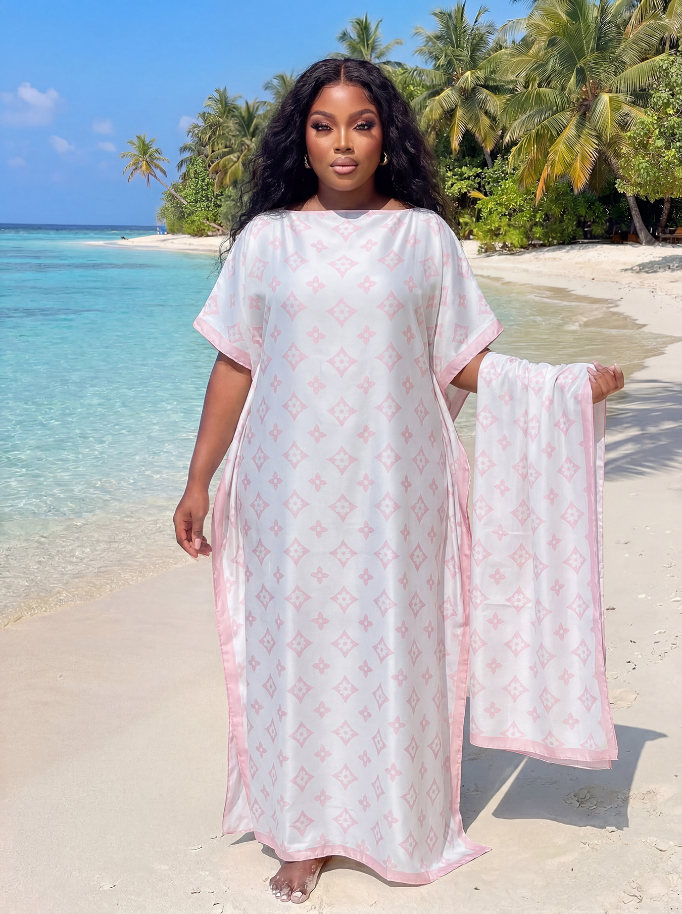 Robe de soirée musulmane pour femme, style européen et américain, Abaya Dubaï, maxi, design africain, ample, imprimée