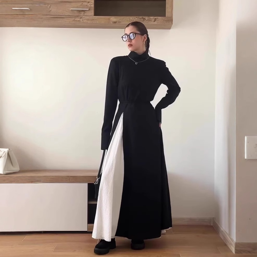 Eid – ensemble musulman pour femmes, jupe longue, haut, jupe, arabe, 2 pièces, col roulé, jupe, Ramadan, maroc, dubaï, tenues islamiques, 2026