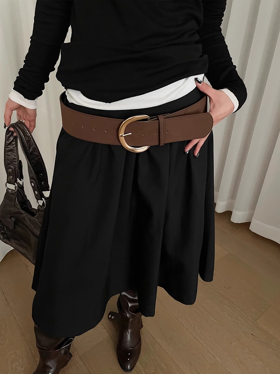Ceinture large pour femmes, nouvelle ceinture de taille en cuir polyvalente haut de gamme, Style occidental américain rétro pour filles, printemps 2025