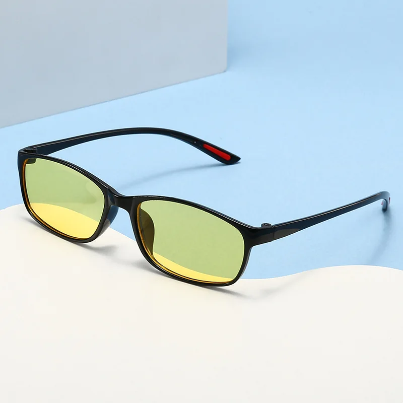 Vision nocturne conduite myopie lunettes pour jour et nuit rétro carré cadre lunettes haute définition hommes femmes près de vue lunettes