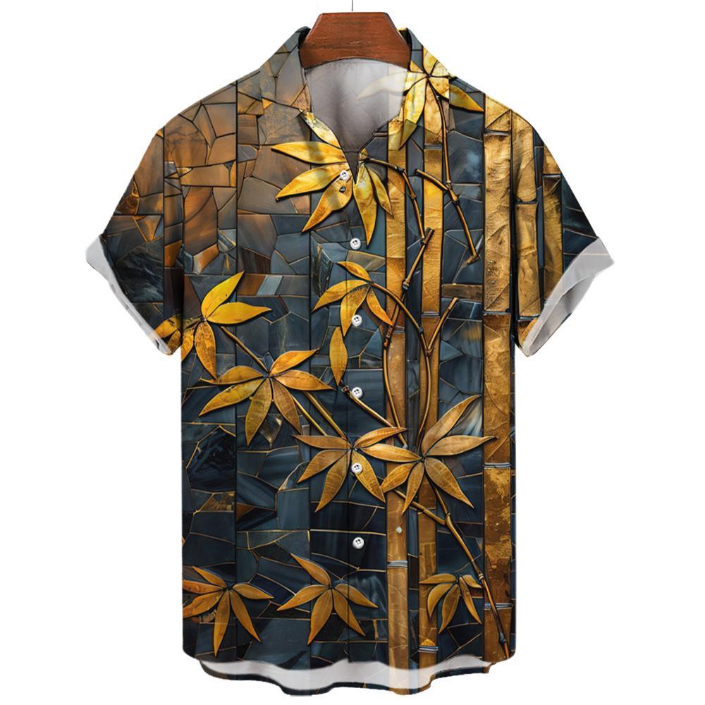 Chemise hawaïenne à manches courtes pour hommes, motif japonais Ukiyo-E, t-shirts respirants, vêtements décontractés, luxe, été