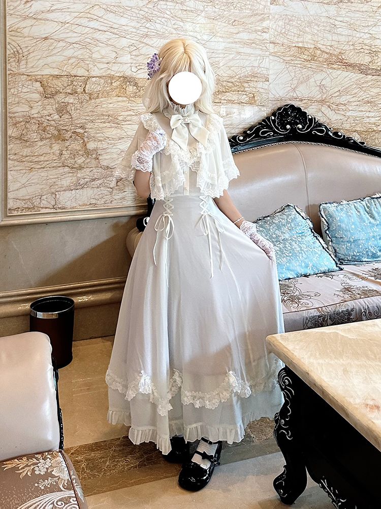 Robe Midi Élégante Française avec Nœud Papillon et Dentelle, Patchwork, Taille Cintrée, Chic, de Créateur, pour Femme, Tenue de Soirée Féerique