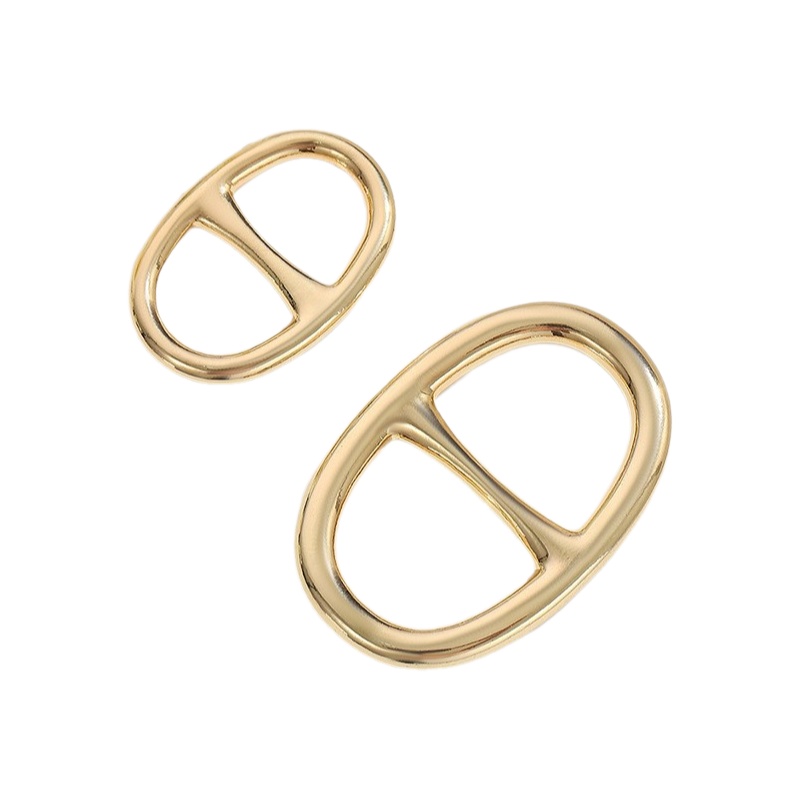 Bouton à boucle fixe pour manteau en laine, ceinture coupe-vent, bouton anneau pour écharpe en soie à nœud papillon pour robe femme, nouveau style
