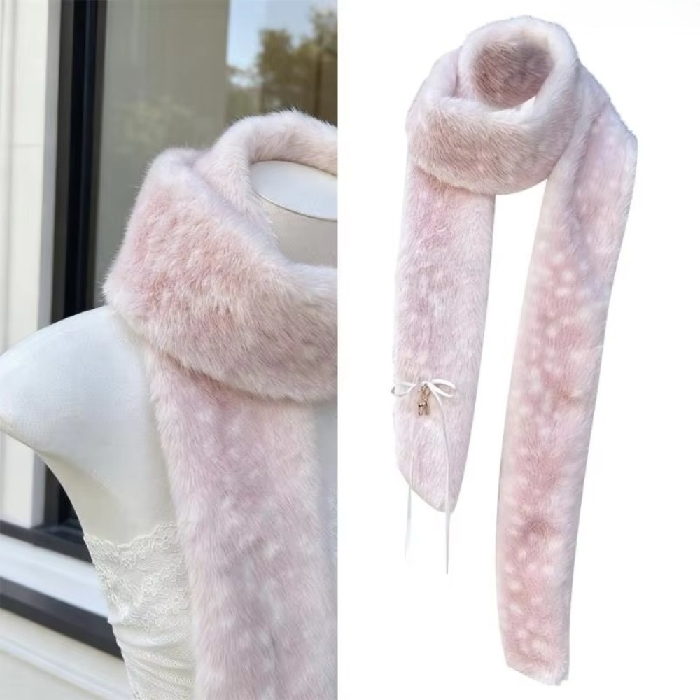 Écharpe à motif de cerf mignon, chaude et douce pour l'hiver, cache-oreilles pliables, cache-cou coupe-vent, idéal pour les célébrations du Nouvel An.