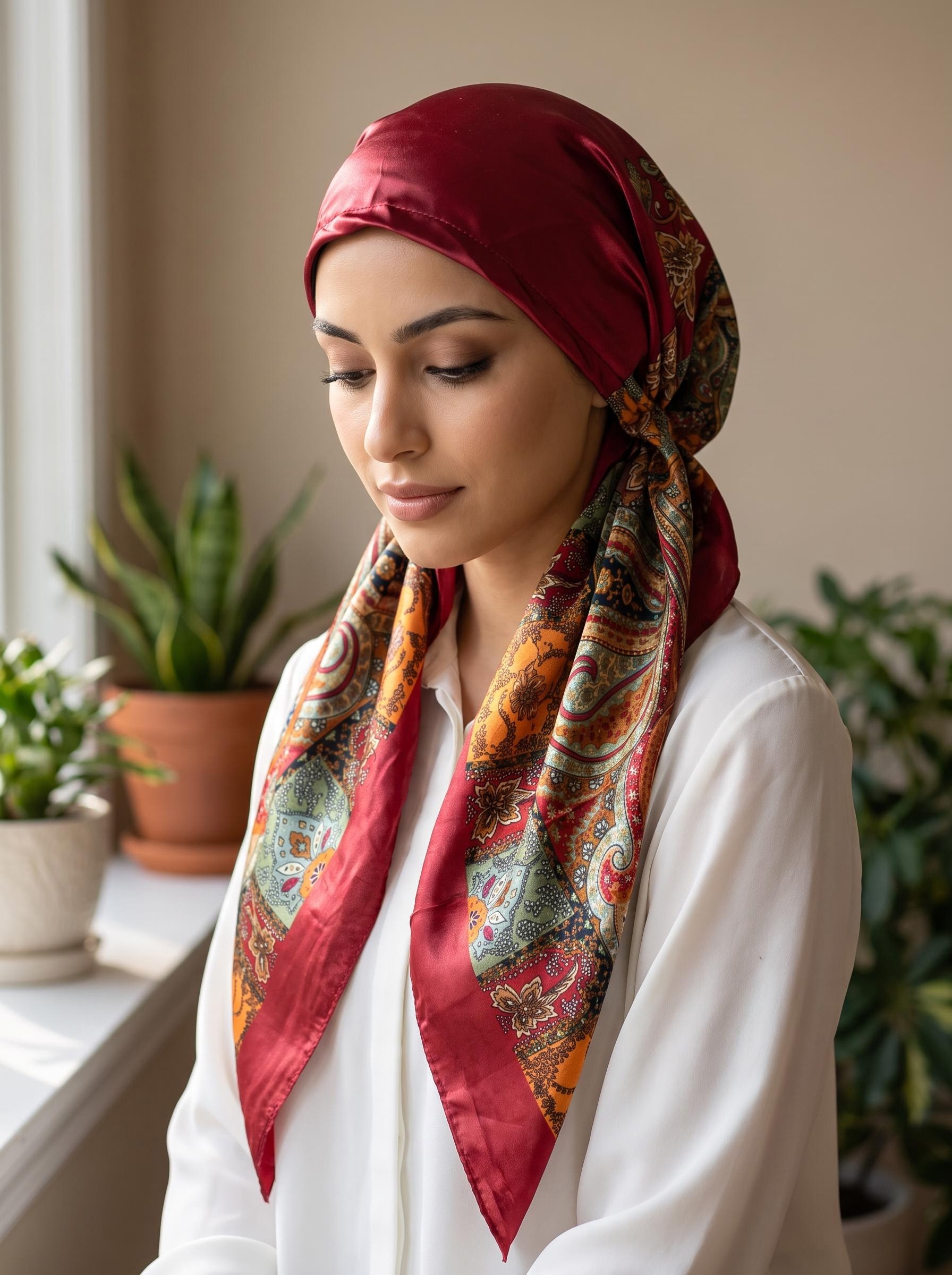 Nouveau foulard en satin Paisley pour femme, turban musulman tendance, bonnet de chimiothérapie, couvre-chef pour perte de cheveux, bandana