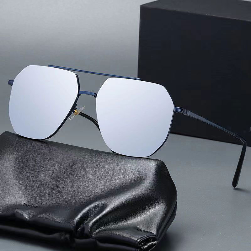 Lunettes de soleil pilote en métal pour hommes et femmes, pour la conduite en plein air, Vintage, rétro, miroir, Anti-reflet, UV400