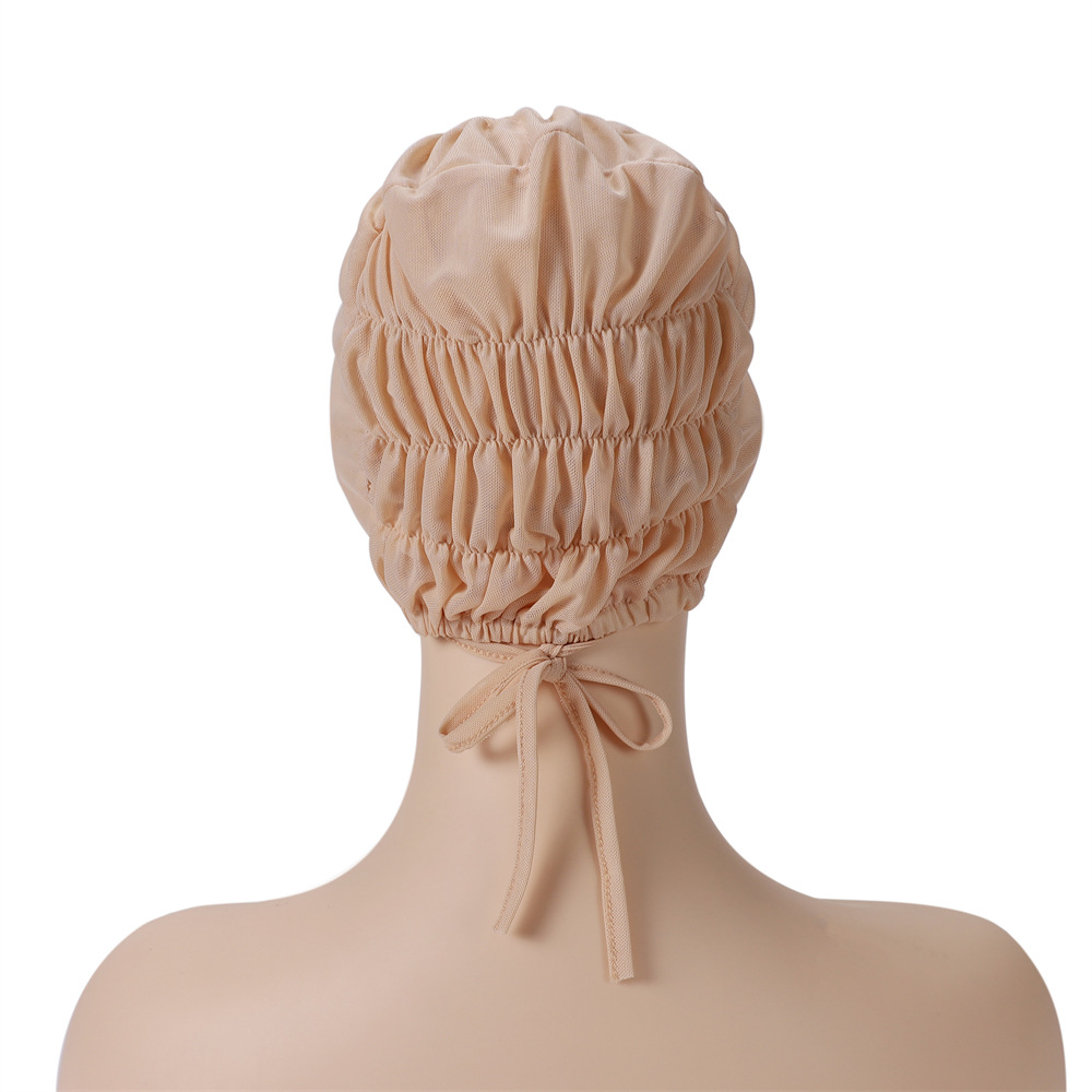 Bonnet intérieur élastique en maille respirante pour musulman, hijab avec attaches au dos, sous écharpe islamique, bonnet en jersey, enveloppement de sauna, mode