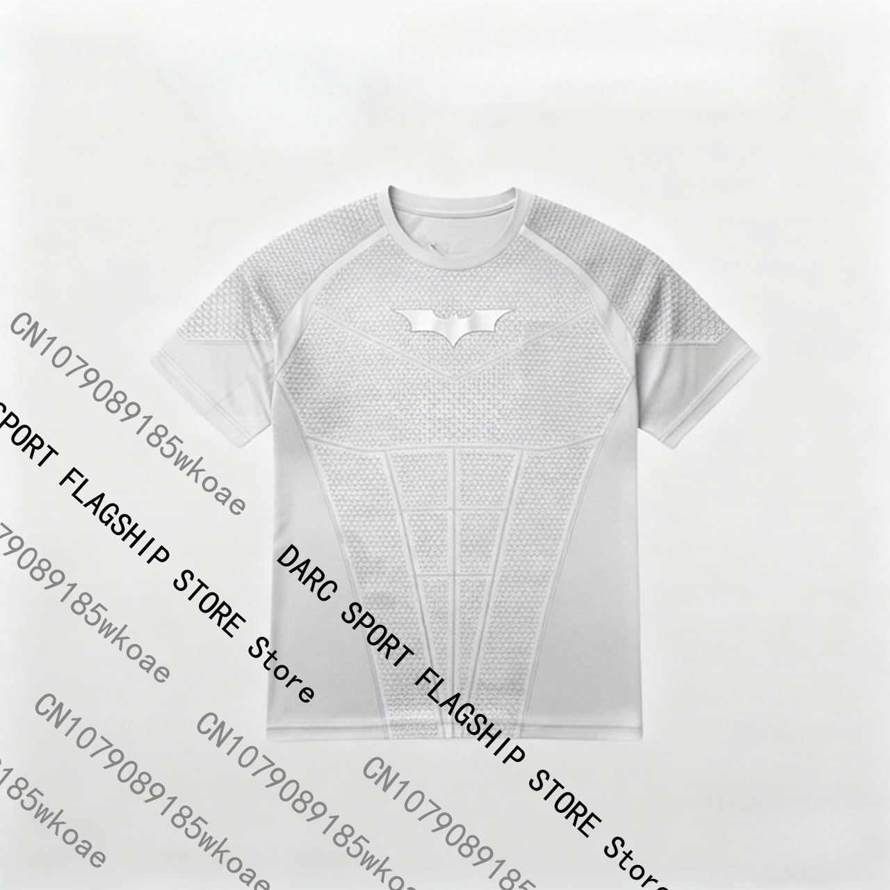 T-shirt de sport pour hommes, haut de sport, course à pied, Fitness, respirant, séchage rapide, motif chauve-souris, manches courtes, classique, tendance, Style de rue