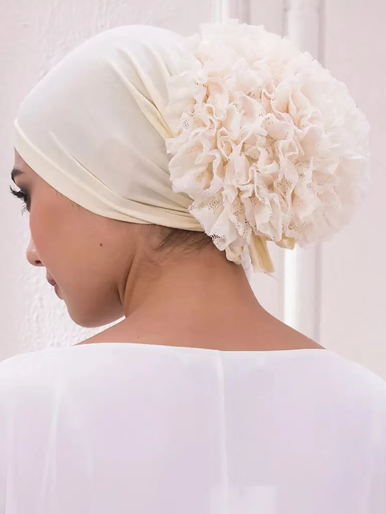 Turban Hijab de couleur unie pour femmes, à la mode, décor floral, couvre-chef du Ramadan, écharpe pour la vie quotidienne, multicolore disponible