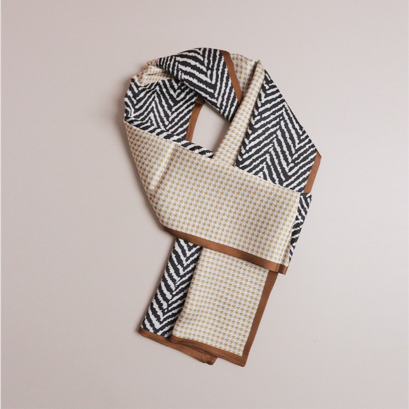 Foulard carré en soie imprimé pour femmes, Design de marque de luxe, bandeau en Satin doux, Foulard de bureau, Hijab, sac, rubans, cadeau