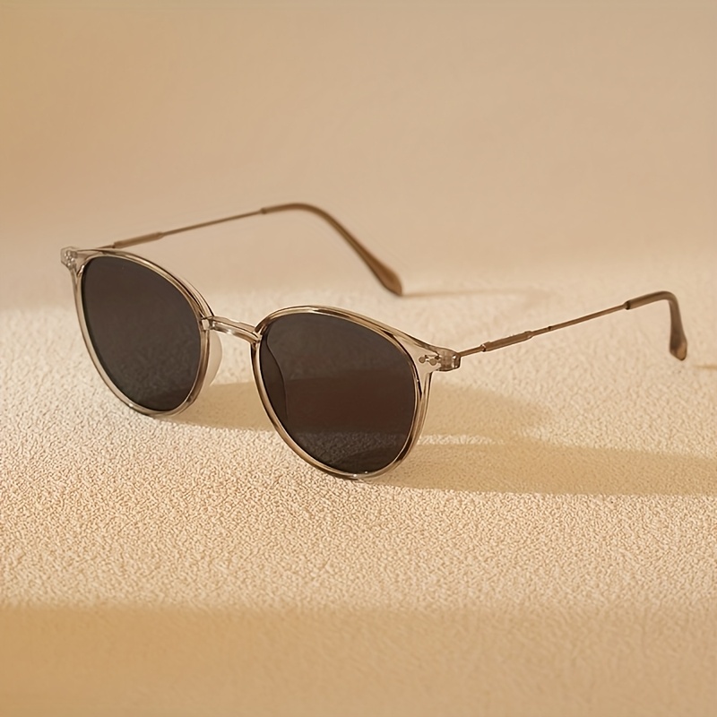 Lunettes de soleil unisexes à monture ronde en métal ultra-légères, style millennial tendance, parfaites pour le quotidien et la photographie de rue