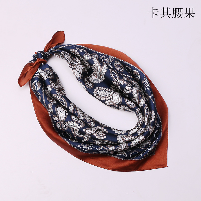 Injplanchers f-Foulard de cou carré pur pour hommes, petit bandeau de sauna, foulards College de la présidence, bandana, 53x53cm, mode 100%, 2023