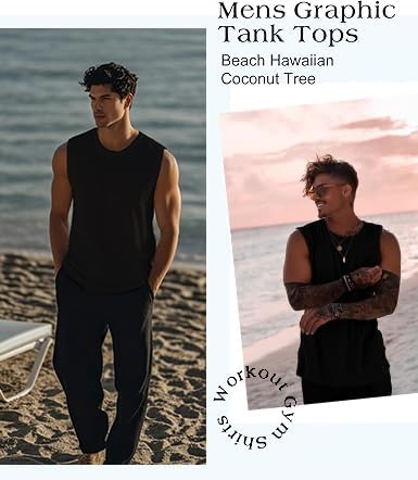 Débardeurs pour hommes, chemises sans manches pour l'entraînement, débardeurs en polyester de couleur unie à séchage rapide pour l'été, t-shirts de sport pour la plage