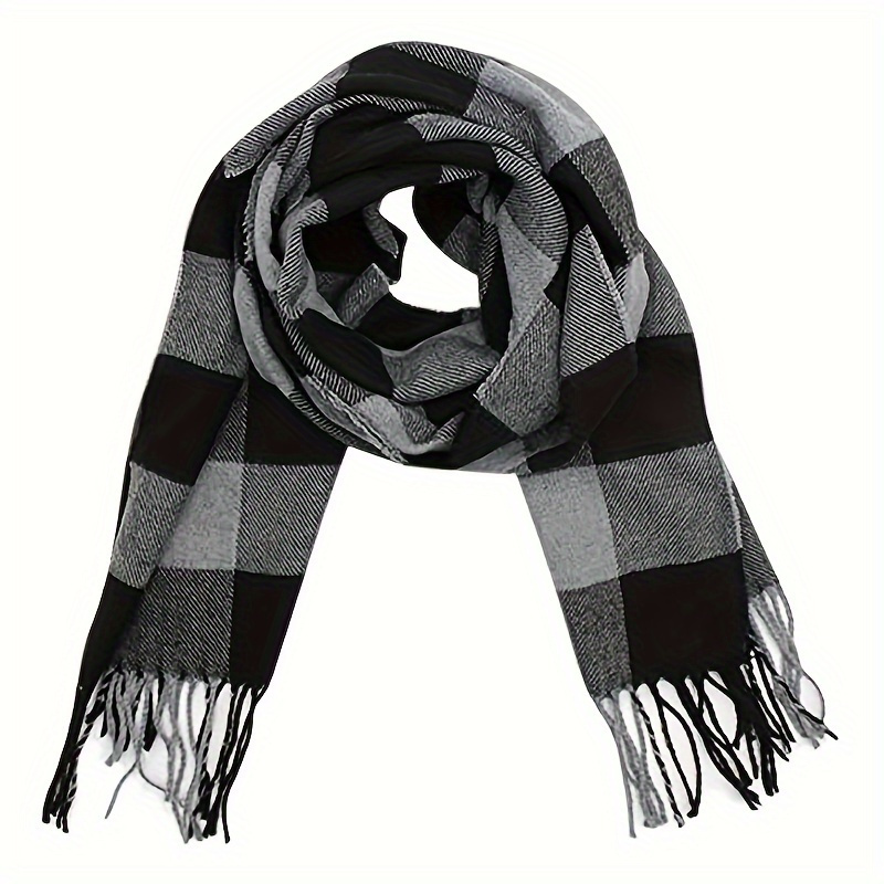 Écharpes en cachemire à pampilles unisexes, châle chaud, long, penseur de couple, femmes, hommes, automne, hiver, offre spéciale