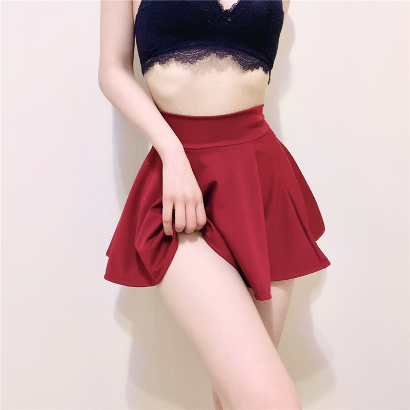 Mini jupe évasée taille haute pour femmes, jupes plissées A-Line, jupe courte de danse, vêtements de rue pour filles douces, ourlet sexy, micro, extérieur