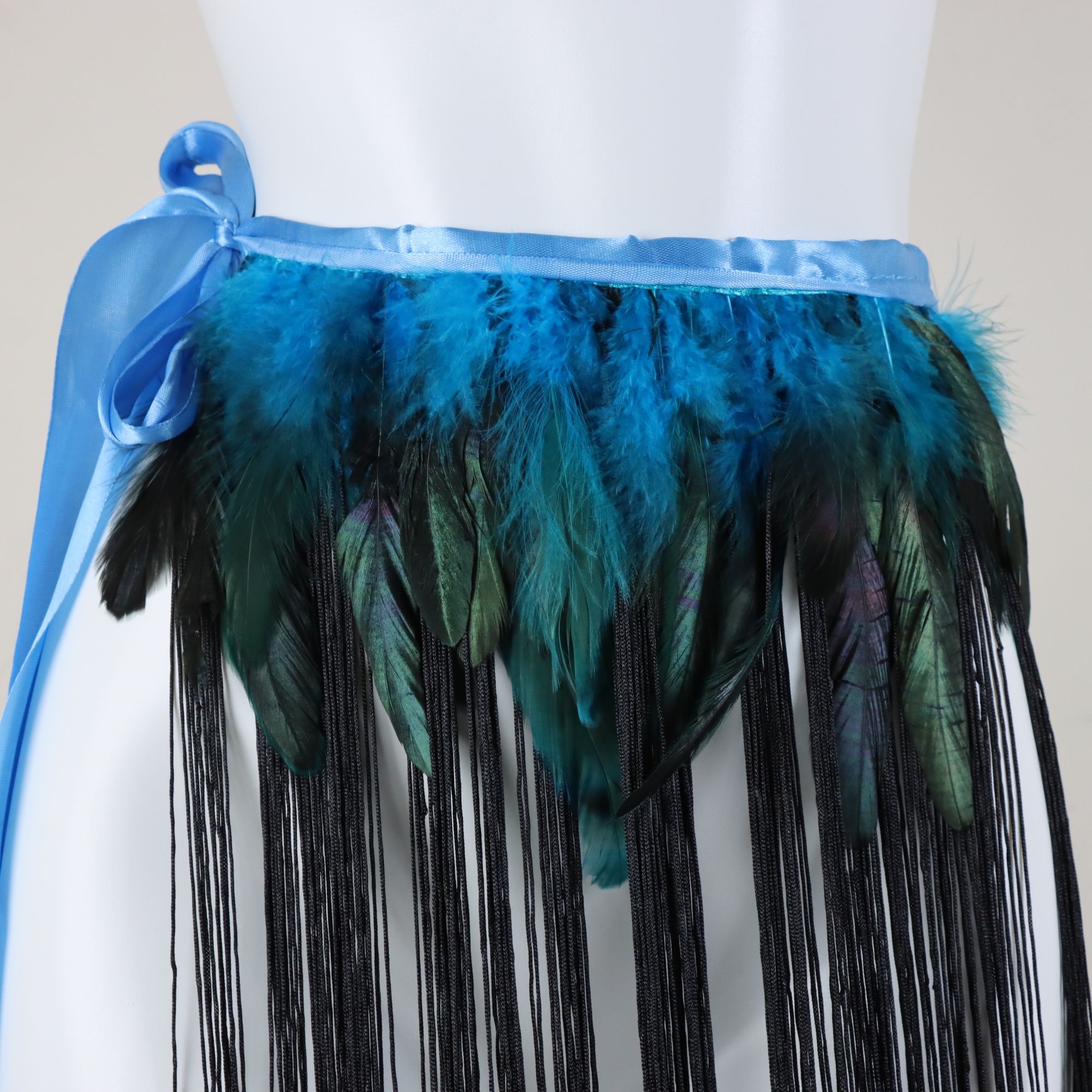 Jupe-ceinture de danse, jupe-ceinture en fausses plumes pour carnaval, jupe en plumes pour spectacle de scène, jupe-ceinture burlesque pour festival, jupe-ceinture cosplay