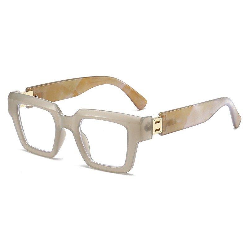 Nouvelle monture de lunettes carrée tendance de haute qualité, grande monture, verres optiques anti-lumière bleue