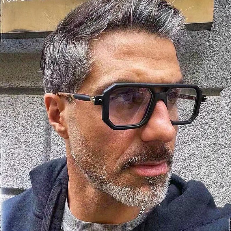 Lunettes De soleil carrées pour hommes, verres De luxe rétro, blocage De la lumière bleue, Vasos Decorativos Oculos De Sol Masculino, 2022