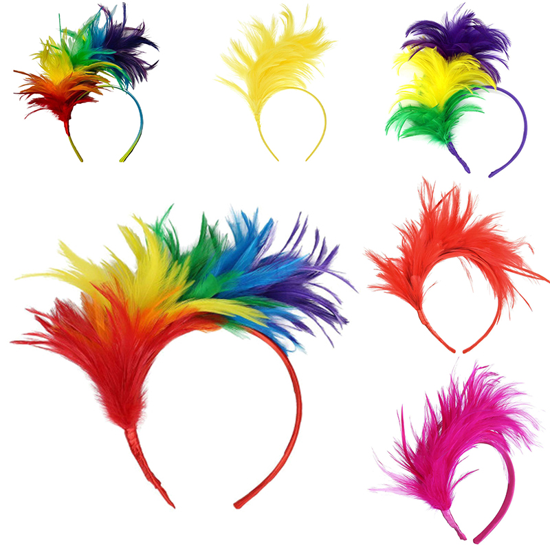 Bandes de cheveux en plumes VPN, accessoires de fête, Rhde fin d'année, performance sur scène, vacances, carnaval