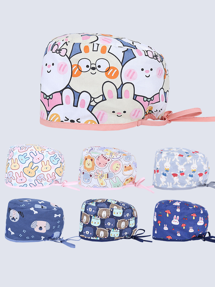 Casquette d'allaitement pour hommes et femmes, bonnets de gIslande pour soins infirmiers, 100% coton doux, hygiéniste dentaire esthétique, chapeaux générateurs de chirurgien