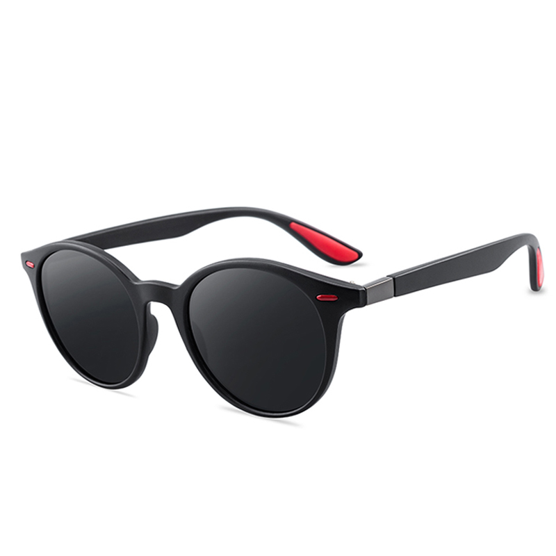 Lunettes de soleil rondes classiques pour hommes et femmes, verres polarisés vintage, lunettes de conduite, marque de luxe