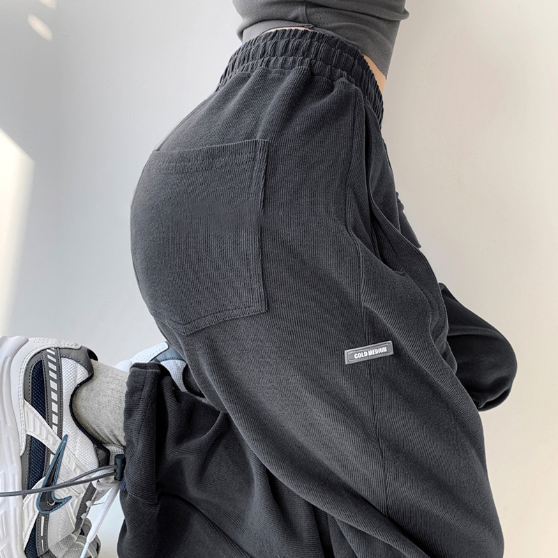 Pantalons de survêtement pour femmes, Streetwear, taille haute, lettres, loisirs, pieds à faisceau, livraison directe, WBXQJ27, automne 2023