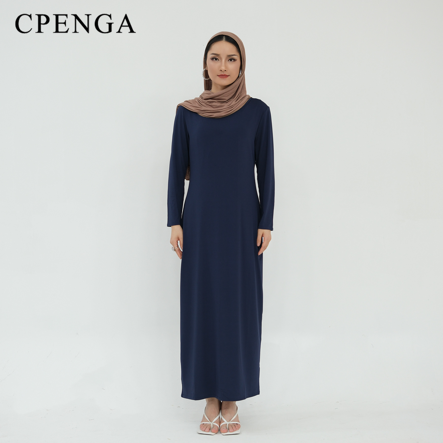 Abaya – sous-jupe extensible islamique pour femmes musulmanes du Ramadan, robe superposée en soie de lait solide, Slip intérieur élastique modeste, 2025