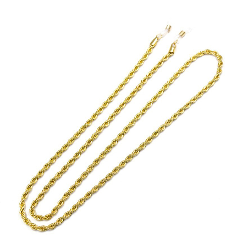 Chaîne de lunettes de lecture à la mode pour femmes, cordons de lunettes de soleil en métal, sangles de maintien, fournitures de retenue de lunettes
