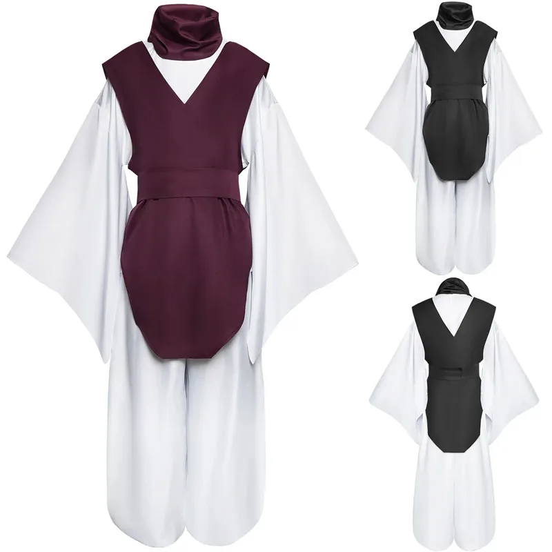 Costume de cosplay Anime Choso avec gilet, cache-cou, ceinture, pantalon élastique blanc, tenues kimono Choso pour Halloween et Comic Con