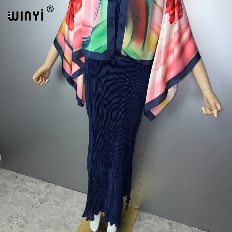 WINYI Robe plissée élastique ajustée, paréo de plage, kaftan tendance, abaya de luxe Dubaï, robes de soirée, abaya pour femme musulmane