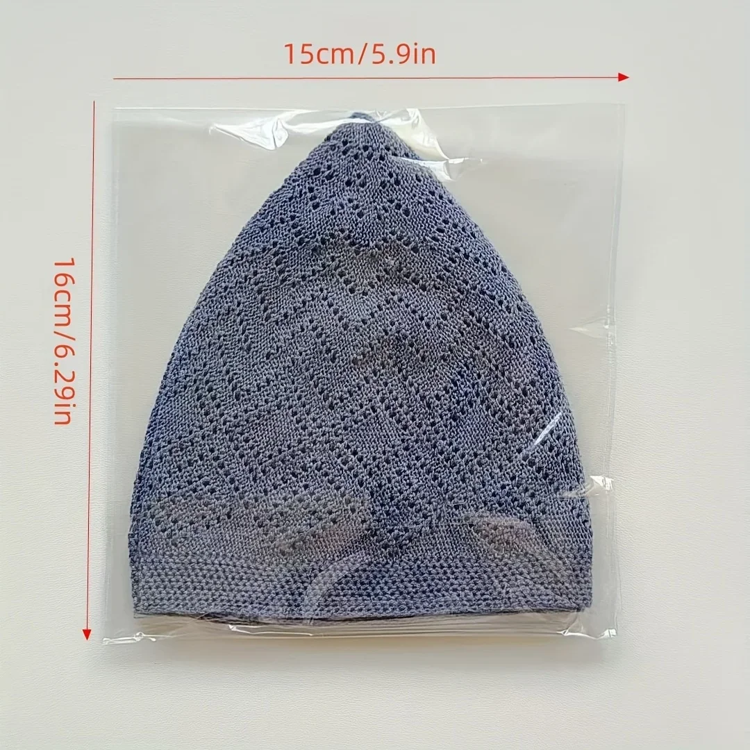 Chapeau de prière arabe en maille légère et respirante pour hommes, casquette d'été Mubarak musulmane Taqiyah pour Ramadan, vêtements décontractés pour l'éducation, 1 pièce