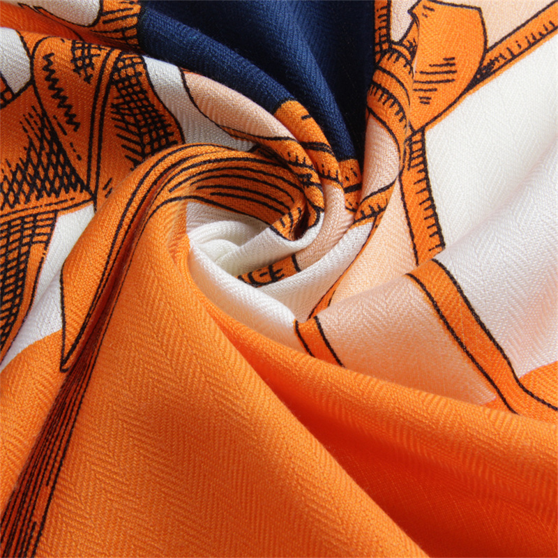 135CM hiver épaissir soie cachemire écharpe femmes roulé à la main châles ceintures imprimer carré foulards enveloppes Bandana grand Hijabs femme