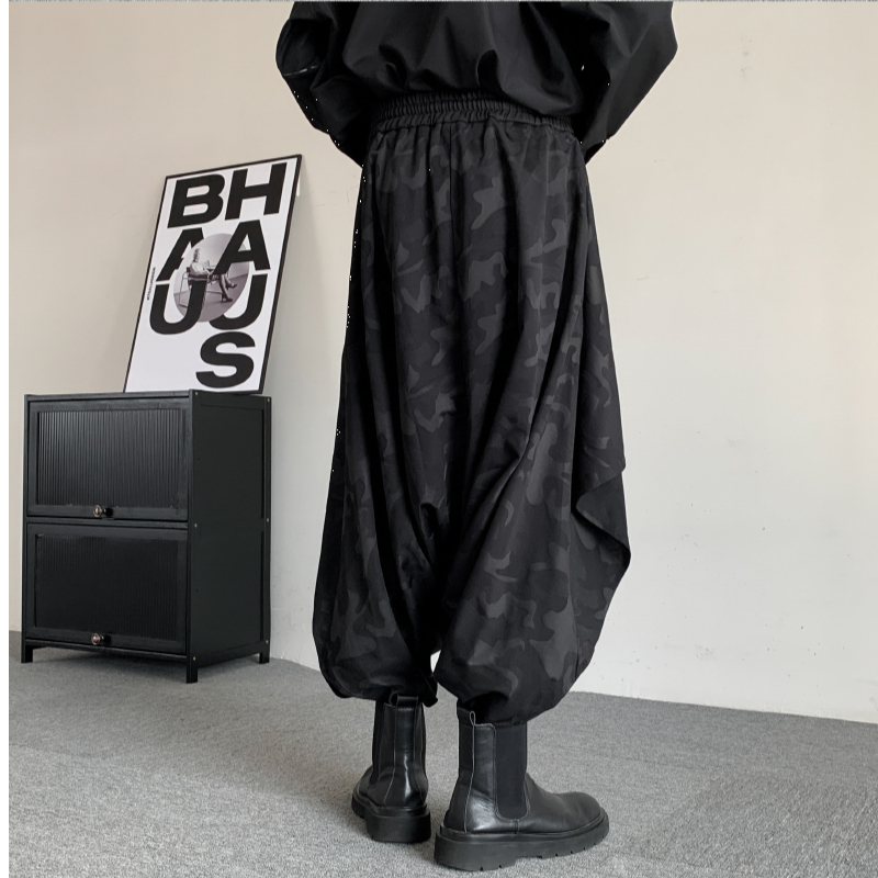Mode samouraï Hakama pantalon hommes femmes unisexe Y2k noir pantalon à jambes larges Baggy japonais YY Harajuku foncé esthétique Streetwear