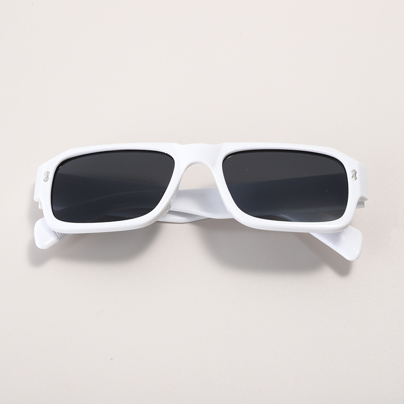 Lunettes de soleil carrées vintage pour hommes et femmes, lunettes de soleil de créateur de marque, lunettes de carillon à la mode, nuances noires, lunettes dégradées, UV400