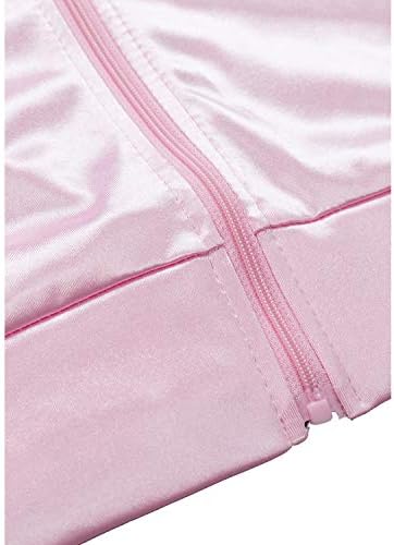 Veste en satin rose pour femmes, style années 1950, avec foulards, costume de cosplay d'Halloween, robe de soirée, manteau moderne style années 50
