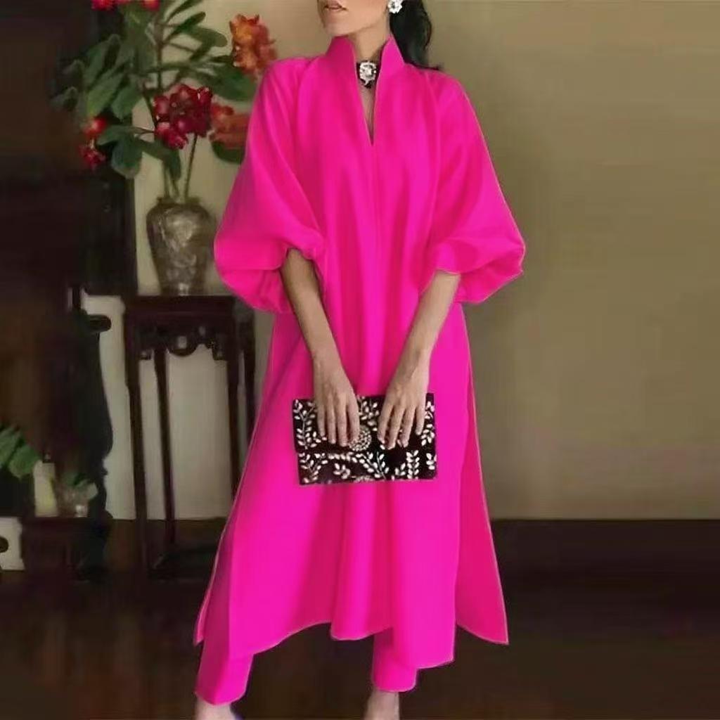 Robe noire pour femme, robe de bureau, nouvelle robe longue maxi décontractée, couleur unie, élégante, élastique, ample, coupe trapèze, robe blanche, Vestidos