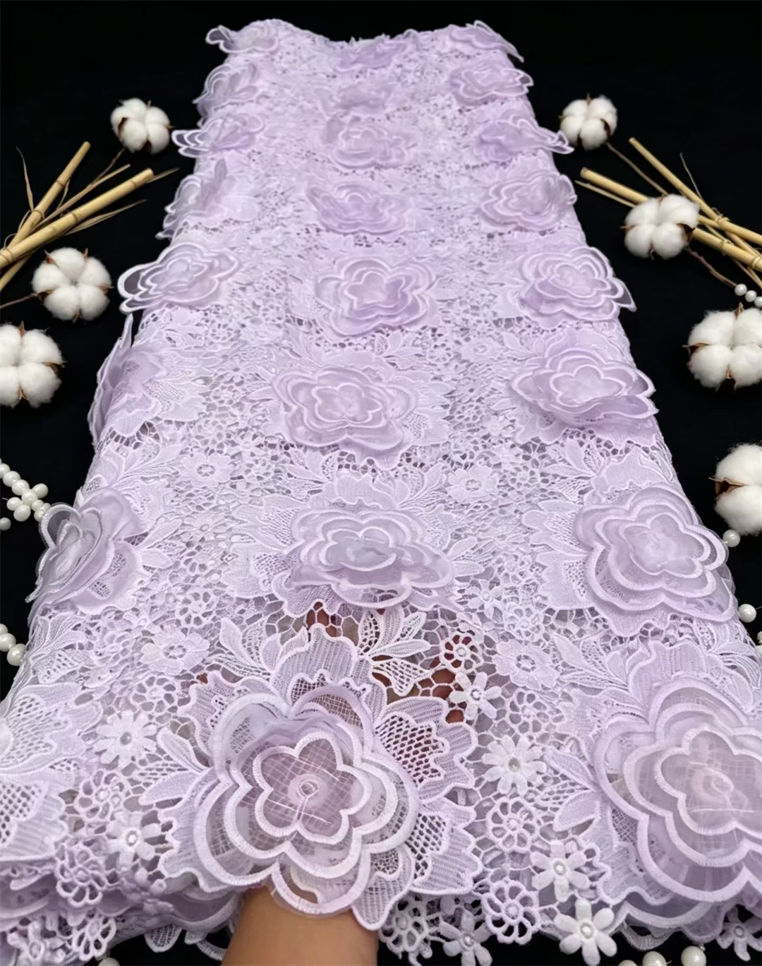 Tissus de dentelle nigériens 2026 – Dentelle africaine de haute qualité, dentelle en soie de lait, dentelle guipure, dentelle cordonnée pour la confection de robes de soirée