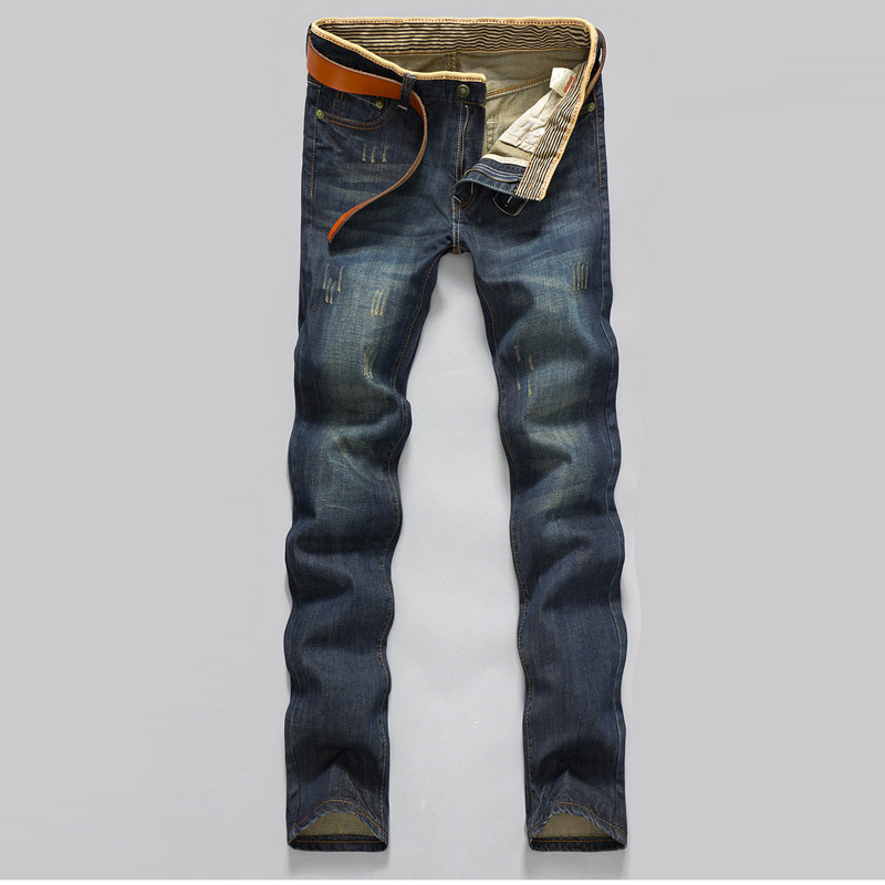 2025 Jeans décontractés hommes d'affaires jean droit pantalon en Denim extensible pantalon coupe ajustée classique Cowboys jeune homme jean