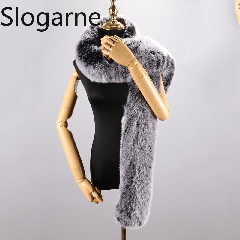 Écharpe longue en fausse fourrure 2026 pour femmes et hommes, 180 cm, châle de luxe épais et moelleux, cache-cou chaud pour dames, accessoire de mode pour fêtes, décoration en fourrure