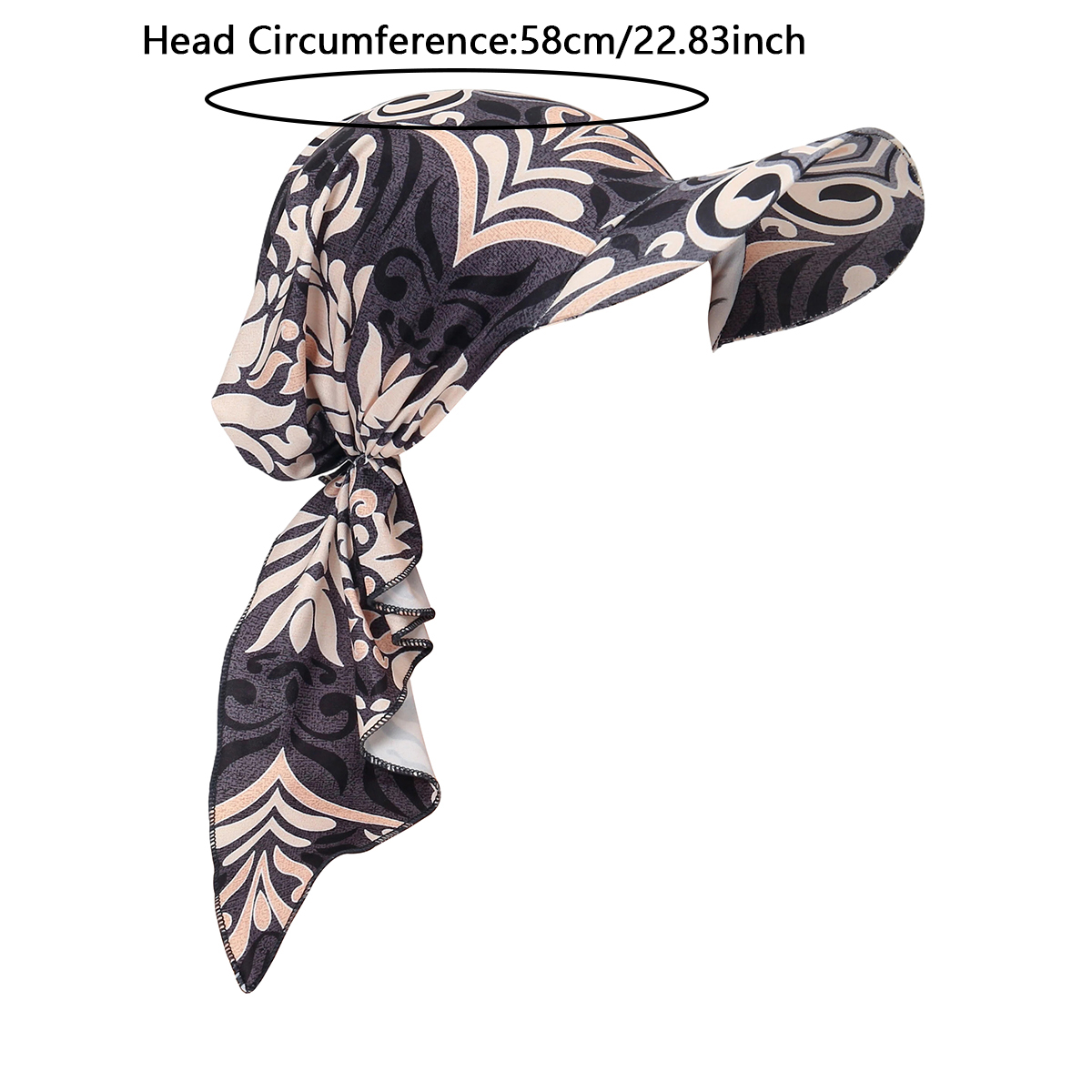Nouveau 2026 Hijab Turban Imprimé Musulman pour Femme, Casquette de Baseball avec Visière, Chapeau de Soleil, Foulard, Bandana
