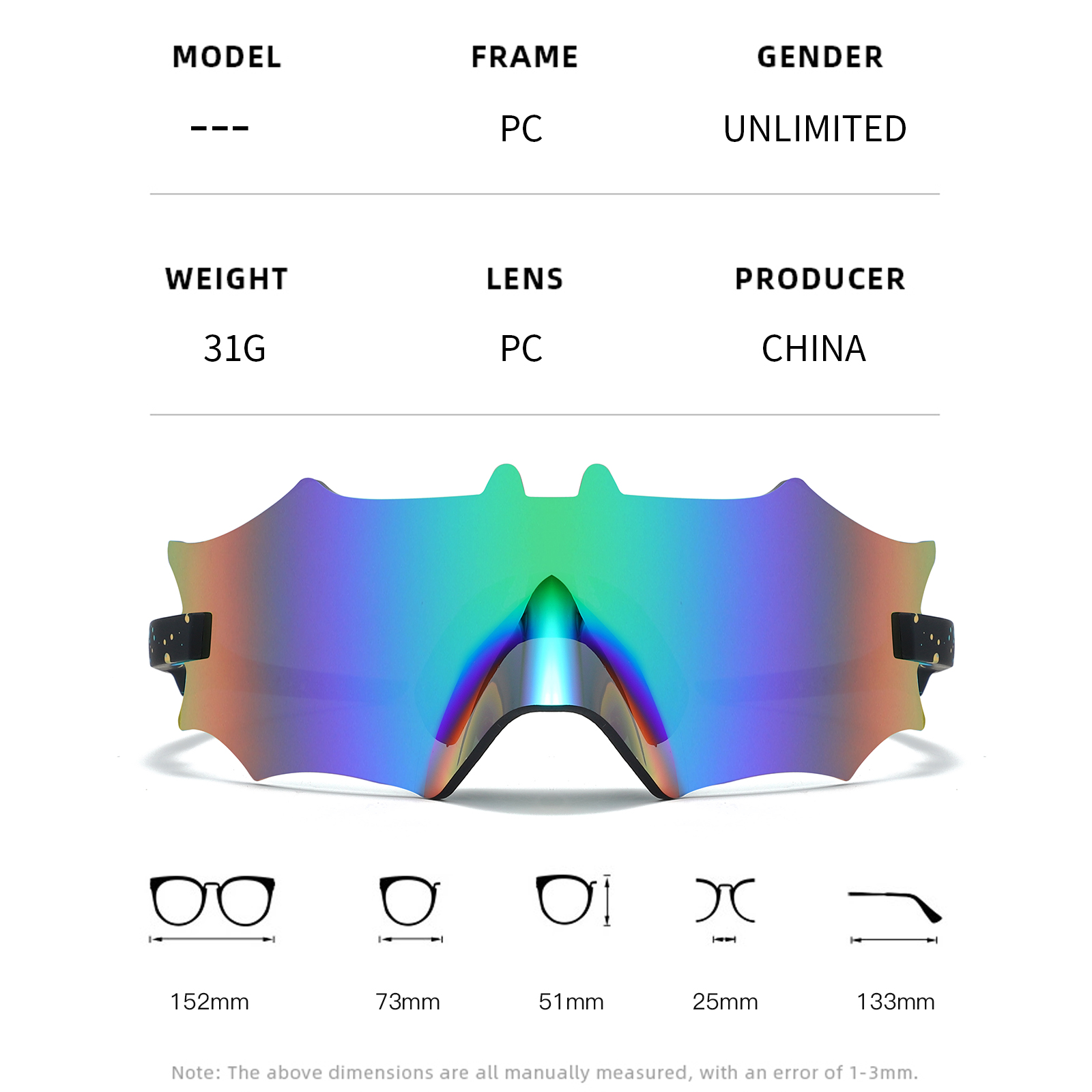 Lunettes de soleil hommes femmes UV400 DressUp Bat All Saints' Day Baseball Sport de plein air lunettes de cyclisme vtt vélo lunettes de vélo