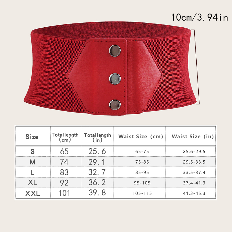 Mode élastique Cinch ceinture femme large ceinture femmes extensible taille bande fermoir boucle taille ceintures Cummerbund dame pardessus ceinture