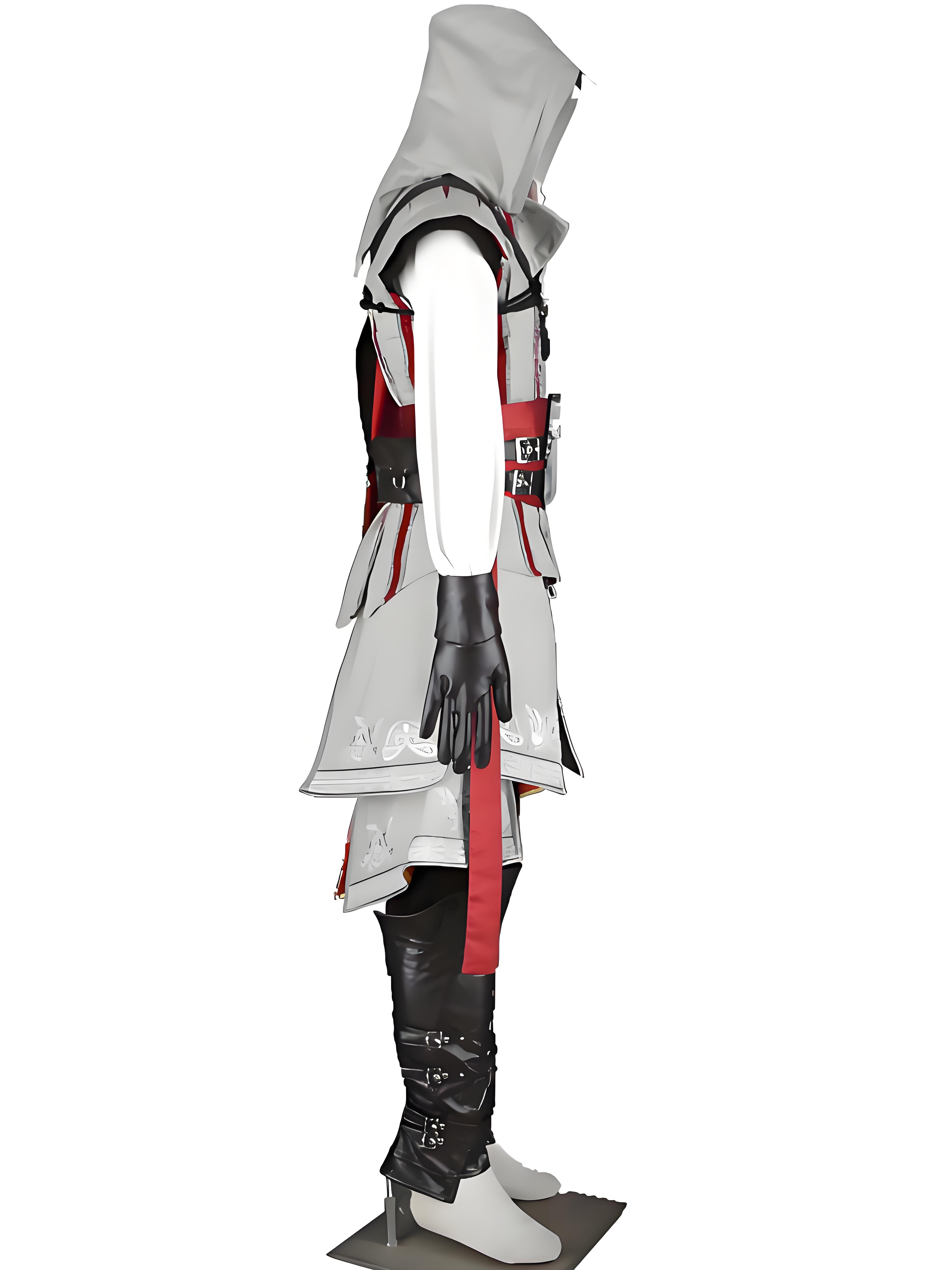 Costume de Cosplay Ezio Auditore da Firenze, tenue Assassin's Creed, ensemble complet pour Halloween, Costume de jeu de carnaval