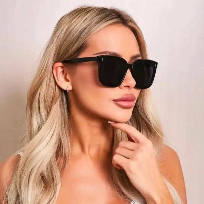 2 pièces lunettes de soleil polarisées femmes hommes Style tendance lunettes de soleil polarisées lunettes carrées Protection UV400 lunettes de rue