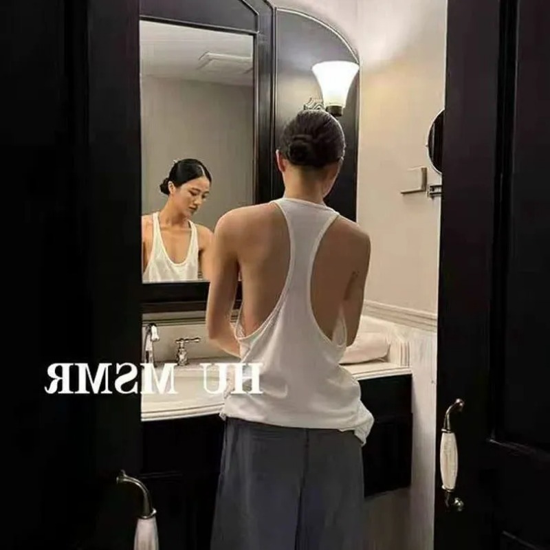 Débardeur dos nageur grande taille pour femme, coupe ample décontractée sans manches pour l'été