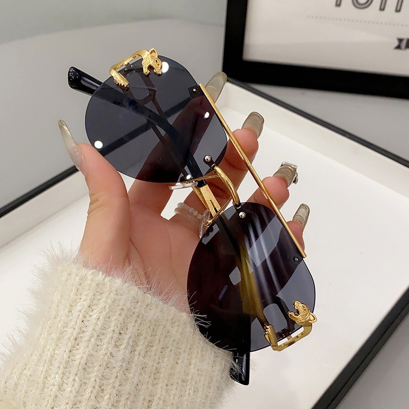 Sans monture femmes Lunettes De Soleil De luxe concepteur Vintage Uv400 hommes Lunettes De Soleil Lunette nuances De Soleil Femme Gafas De Sol Mujer Lentes